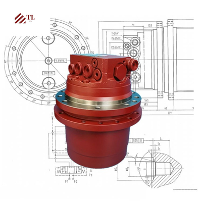 Запчасти экскаватора PC40-5 Финальный привод 20S-60-22101 Двигатель путешествий Assy для Komatsu